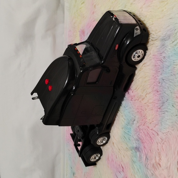 Peterbilt New Ray Truck Trailer W Chrome Rims & Logo Legendary Black - Picture 1 of 15